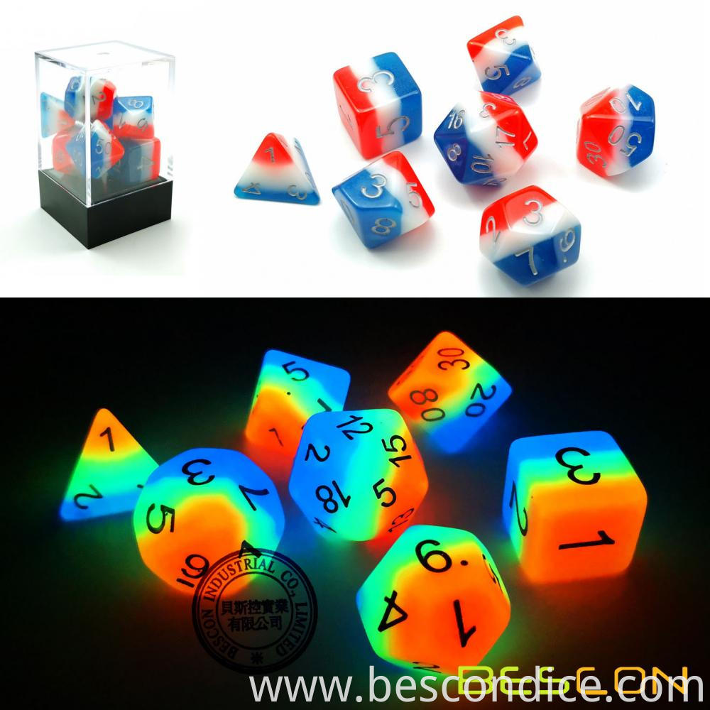 Triple Tone Luminous Dice Dungeons And Dragons 1
